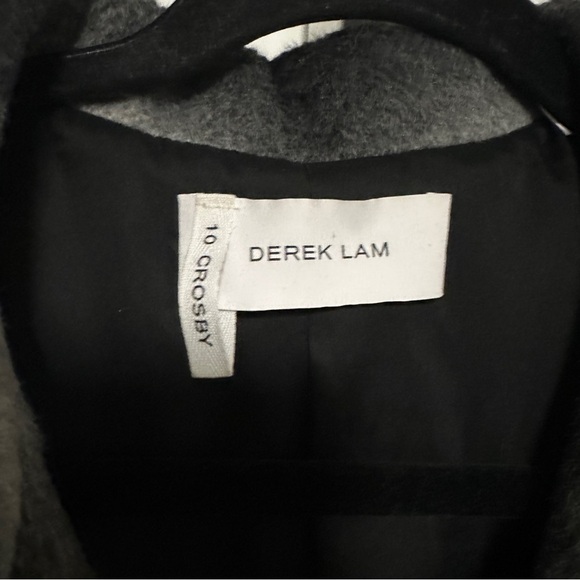 Derek Lam 10 Crosby Women’s plaid check lambskin trim Jacket Size 2 - Picture 2 of 11